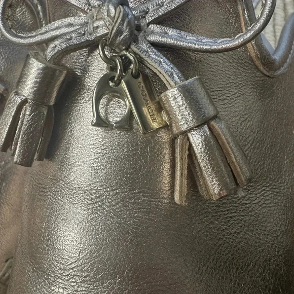 Coach Leather Espadrilles in Gold Champagne Size 8 - Picture 6 of 6